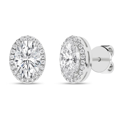 14K 2.25ct Certified Lab Grown Diamond Earrings 64155