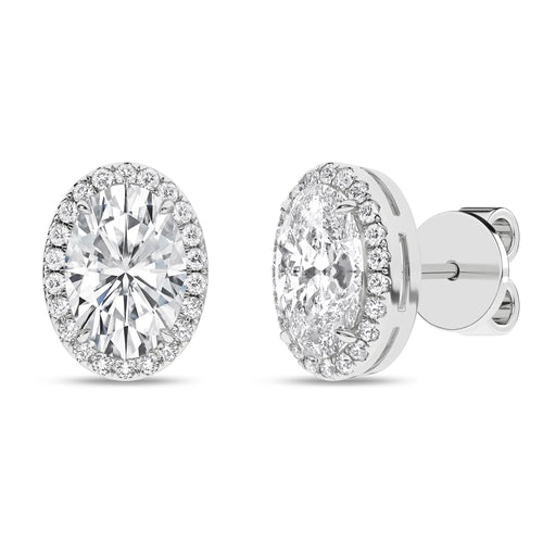 14K 2.25ct Certified Lab Grown Diamond Earrings 64155