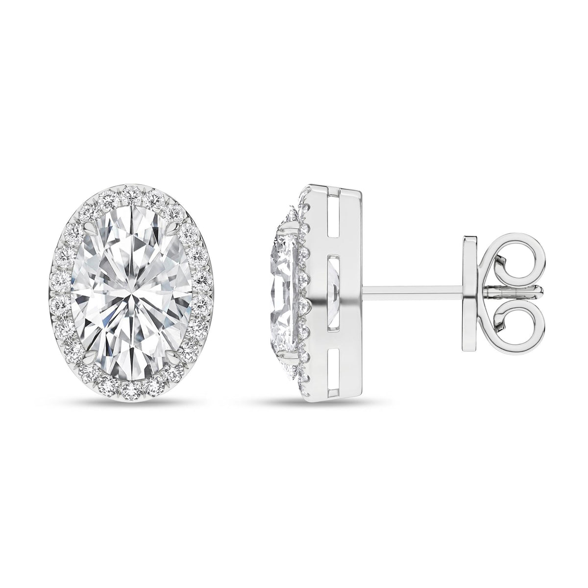 14K 2.25ct Certified Lab Grown Diamond Earrings 64155