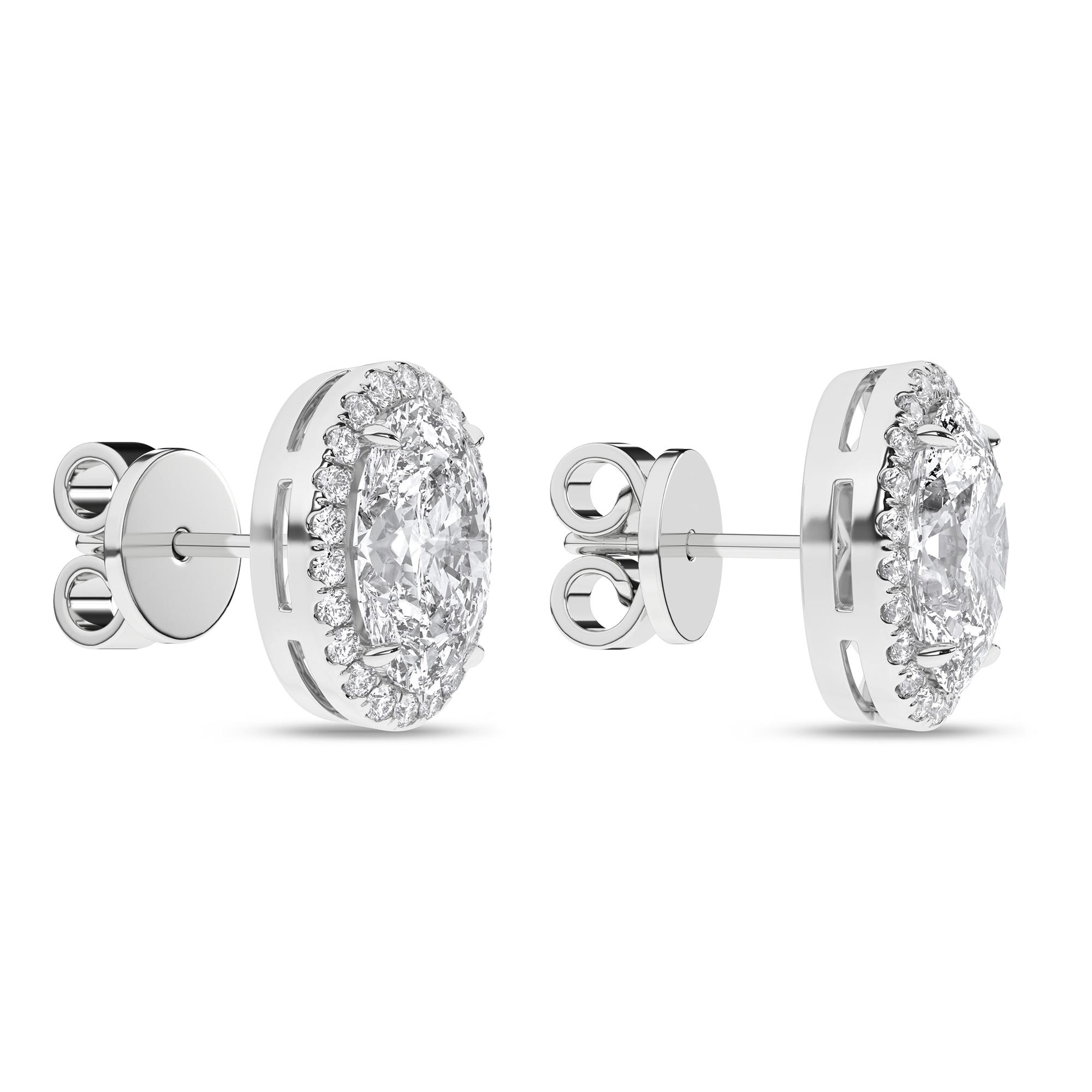14K 2.25ct Certified Lab Grown Diamond Earrings 64155