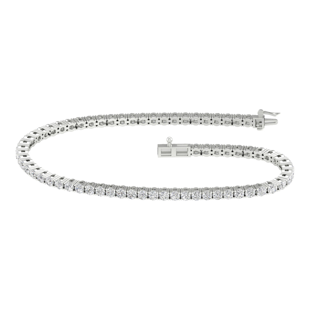 14K 4.00CT  Certified Lab Grown Diamond Bracelet 68828