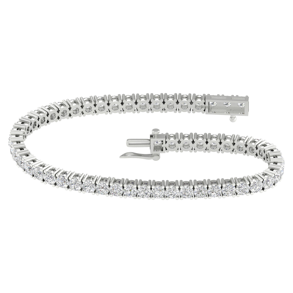 14K 6.00CT  Certified Lab Grown Diamond Bracelet 68829