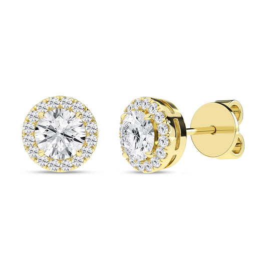 14K 2.25ct Certified Lab Grown Diamond Earrings 64314