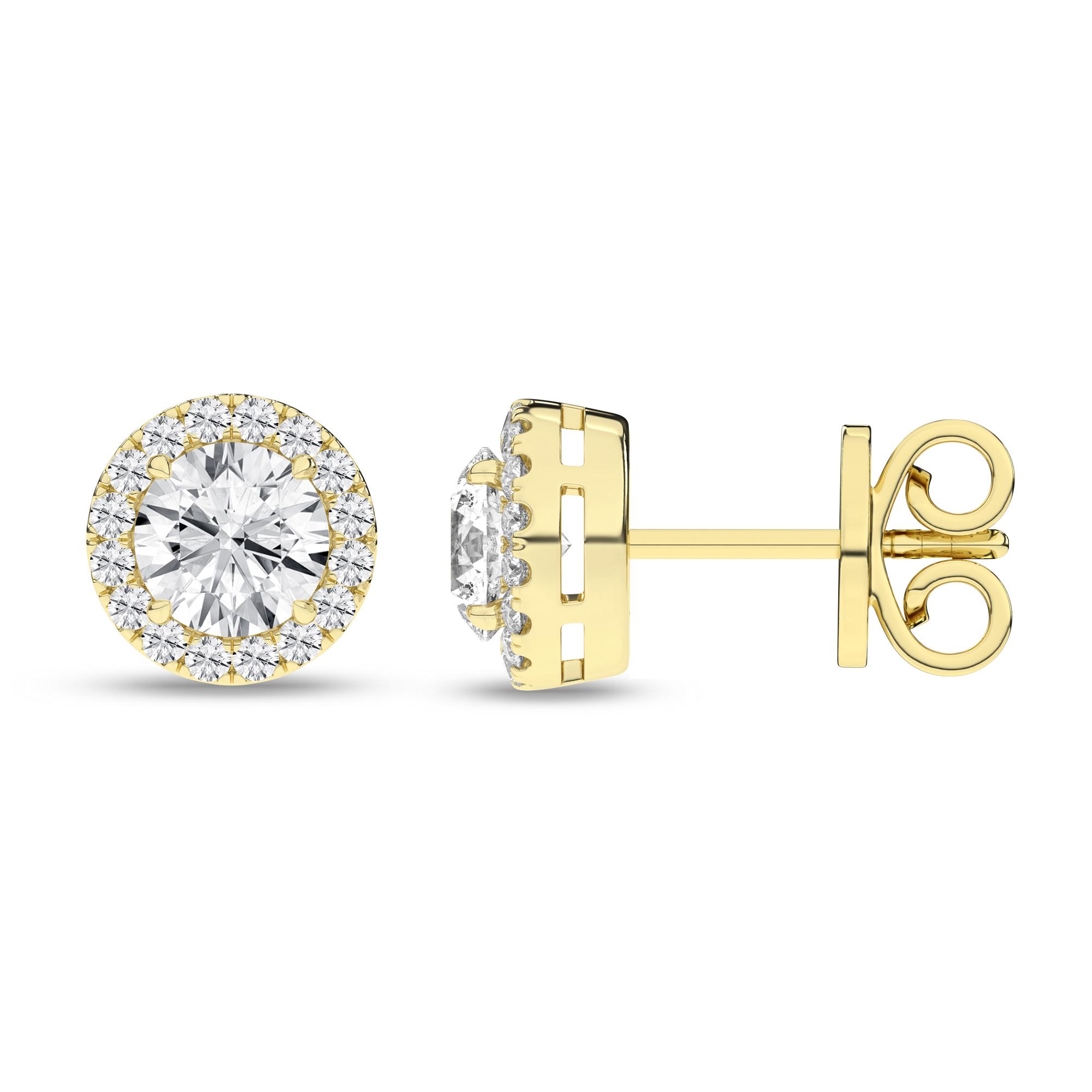 14K 2.25ct Certified Lab Grown Diamond Earrings 64314