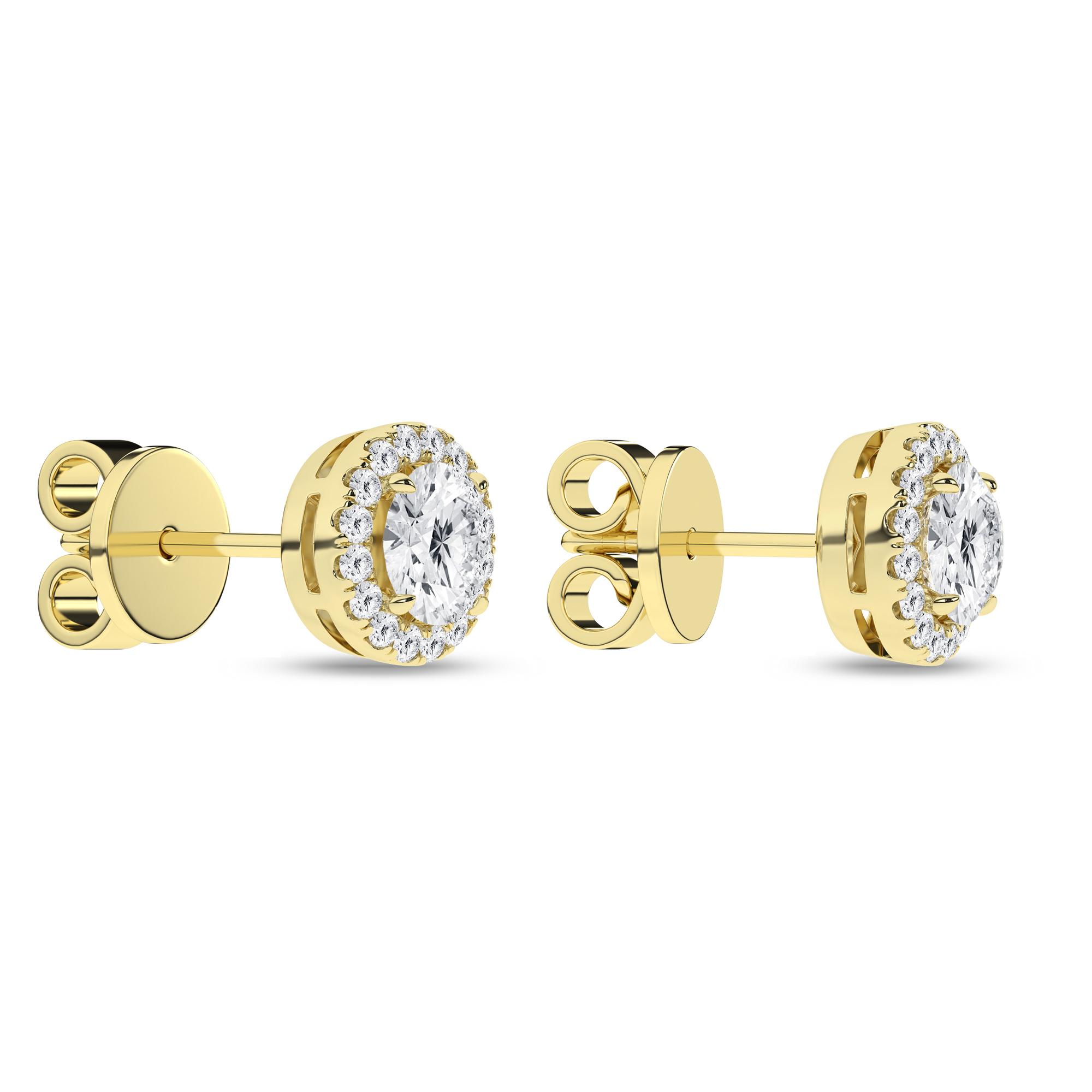 14K 2.25ct Certified Lab Grown Diamond Earrings 64314