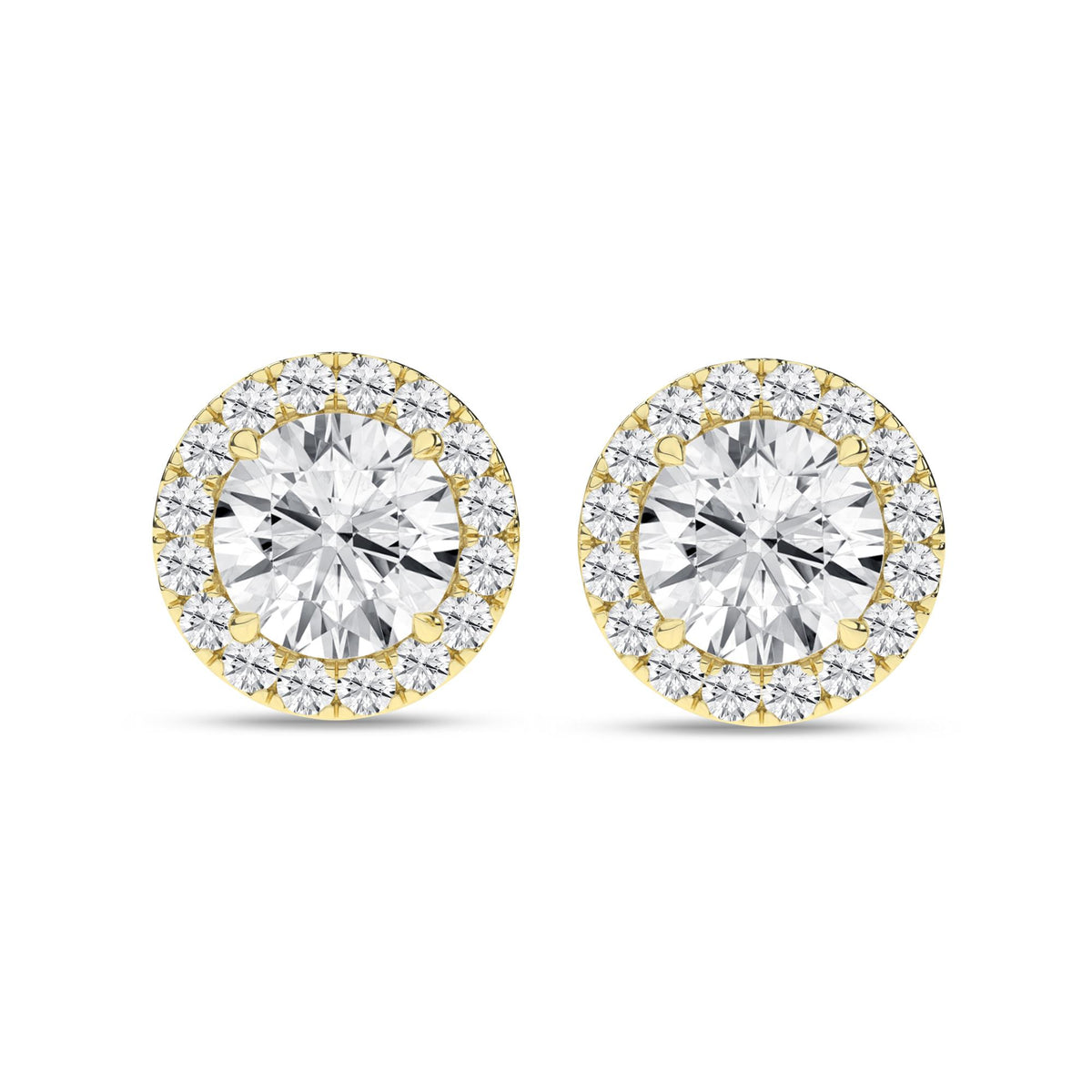 14K 2.25ct Certified Lab Grown Diamond Earrings 64314