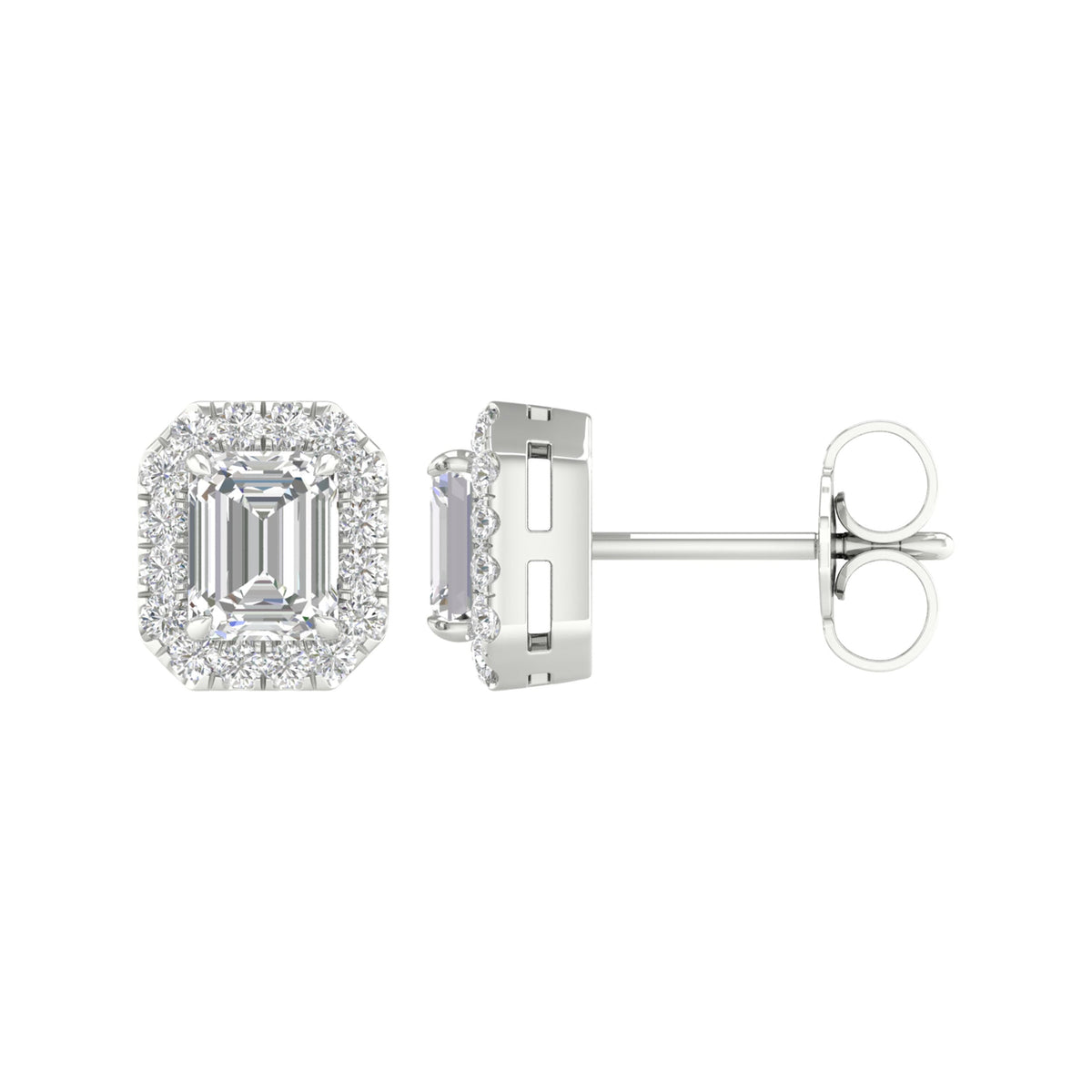 14K 1.15CT Certified Lab Grown Diamond Earrings ( IGI Certified ) 64319