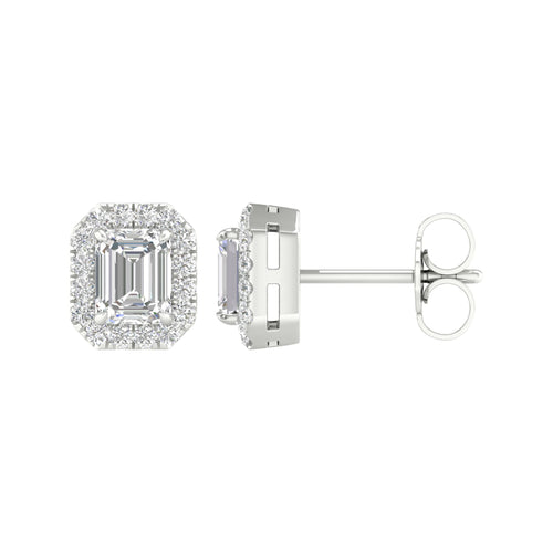 14K 1.15CT Certified Lab Grown Diamond Earrings ( IGI Certified ) 64319