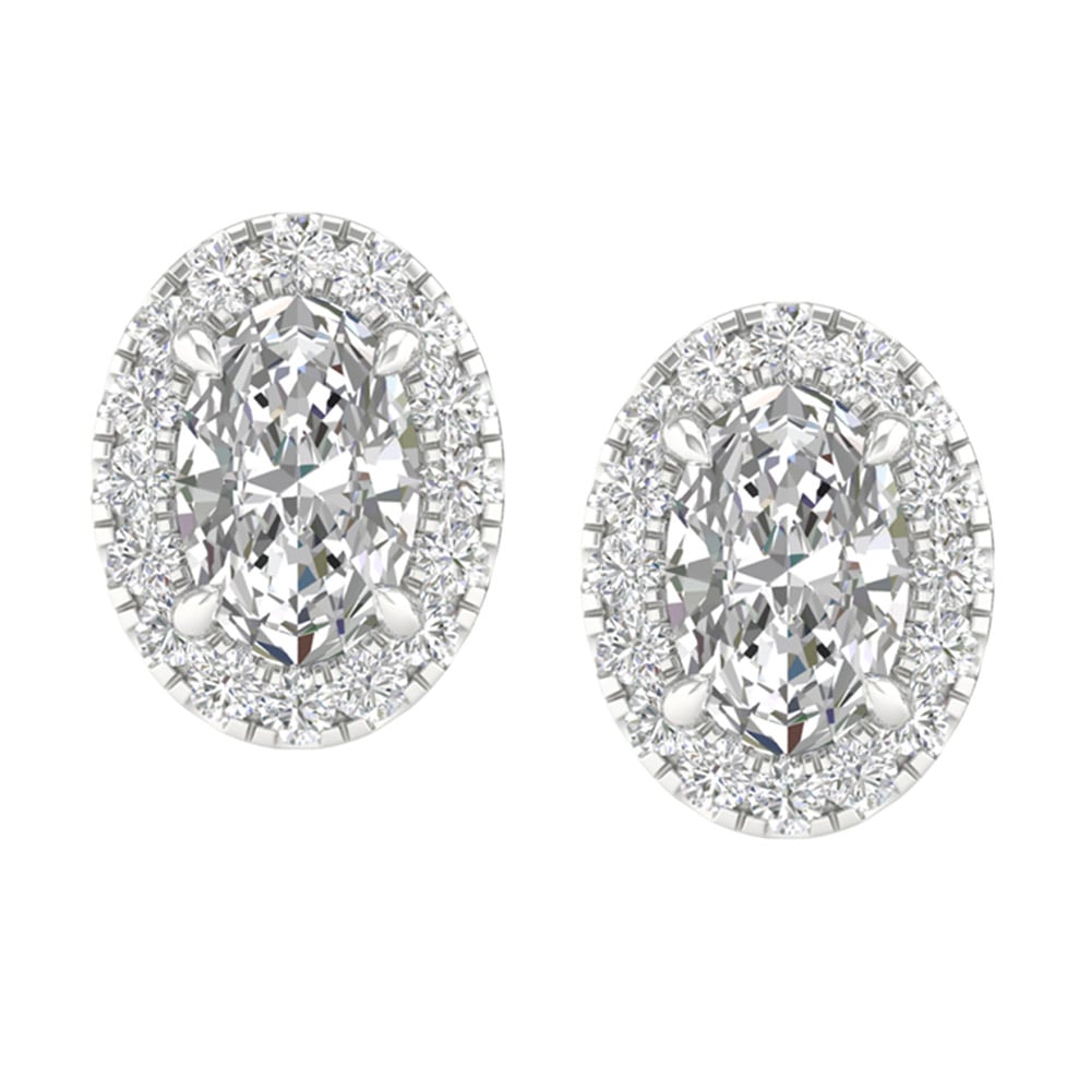 14K 1.15CT Certified Lab Grown Diamond Earrings ( IGI Certified ) 64320