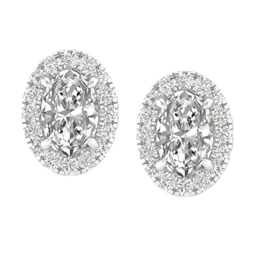 14K 1.15CT Certified Lab Grown Diamond Earrings ( IGI Certified ) 64320