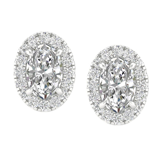 14K 1.15CT Certified Lab Grown Diamond Earrings ( IGI Certified ) 64320