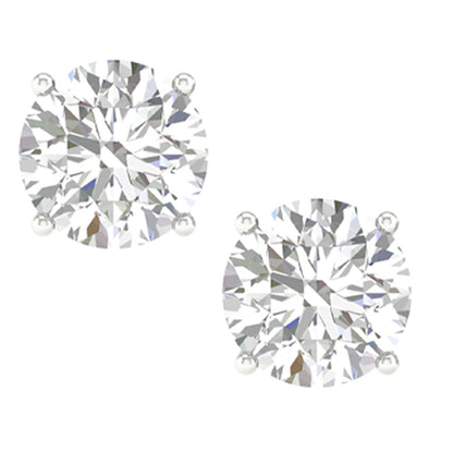 14K 3.00CT Certified Lab Grown Diamond Earrings ( IGI Certified ) 64323