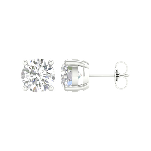 14K 4.00CT Certified Lab Grown Diamond Earrings ( IGI Certified ) 64324