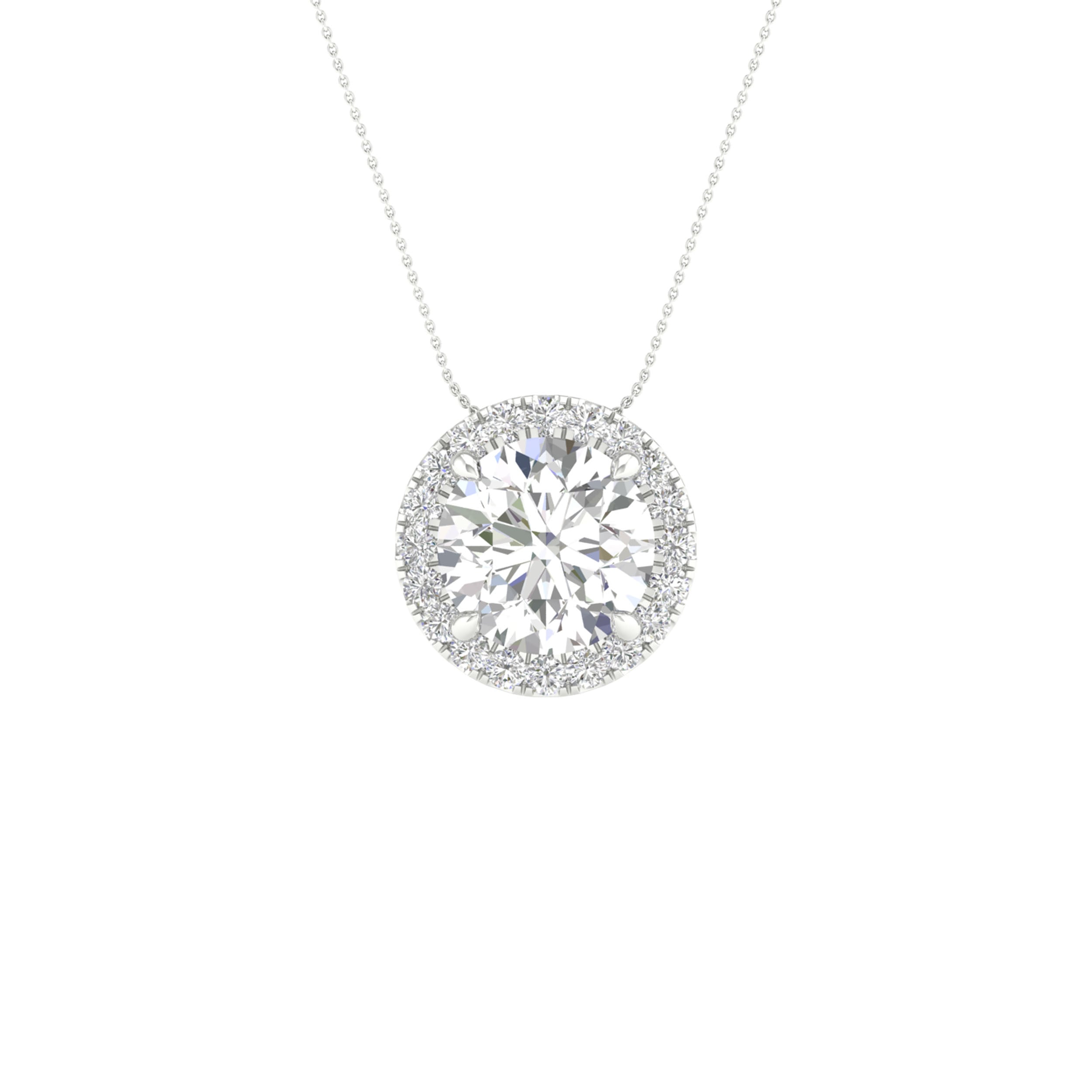 14K 1.62CT Certified Lab Grown Diamond Pendant ( IGI Certified ) 64334
