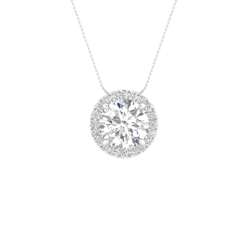 14K 1.62CT Certified Lab Grown Diamond Pendant ( IGI Certified ) 64334