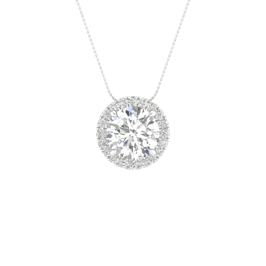 14K 1.62CT Certified Lab Grown Diamond Pendant ( IGI Certified ) 64334