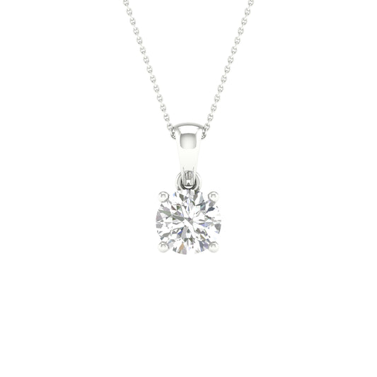 14K 1.00CT Certified Lab Grown Diamond Pendant ( IGI Certified ) 64339