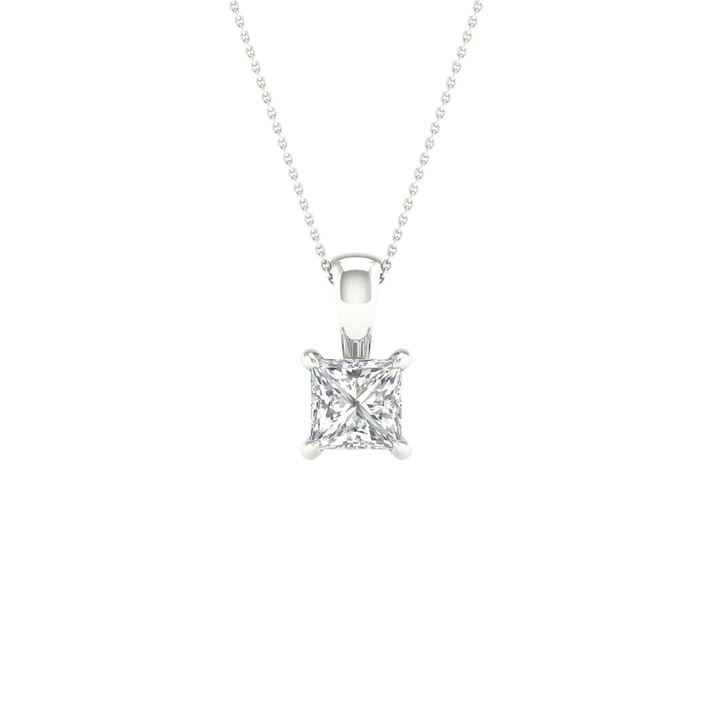 14K 1.00CT Certified Lab Grown Diamond Pendant ( IGI Certified ) 64341