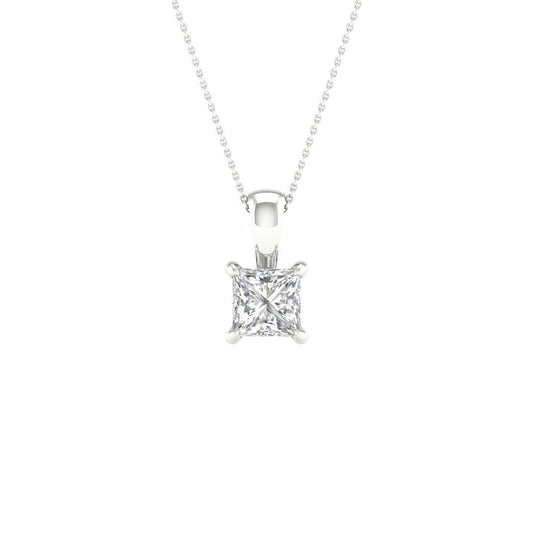 14K 1.00CT Certified Lab Grown Diamond Pendant ( IGI Certified ) 64341