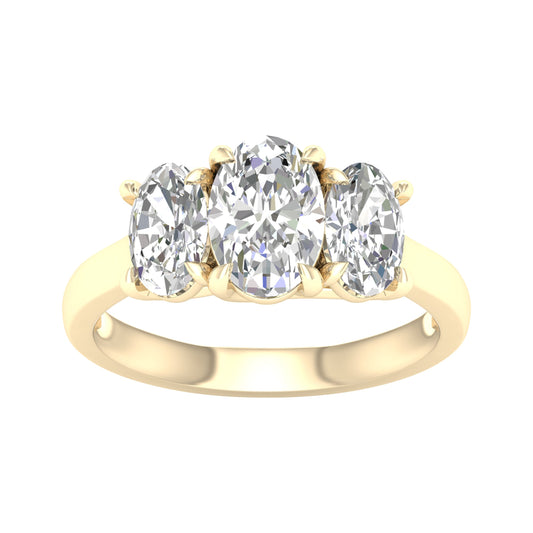 14K 3.00CT Certified Lab Grown Diamond Ring ( IGI Certified ) 64380