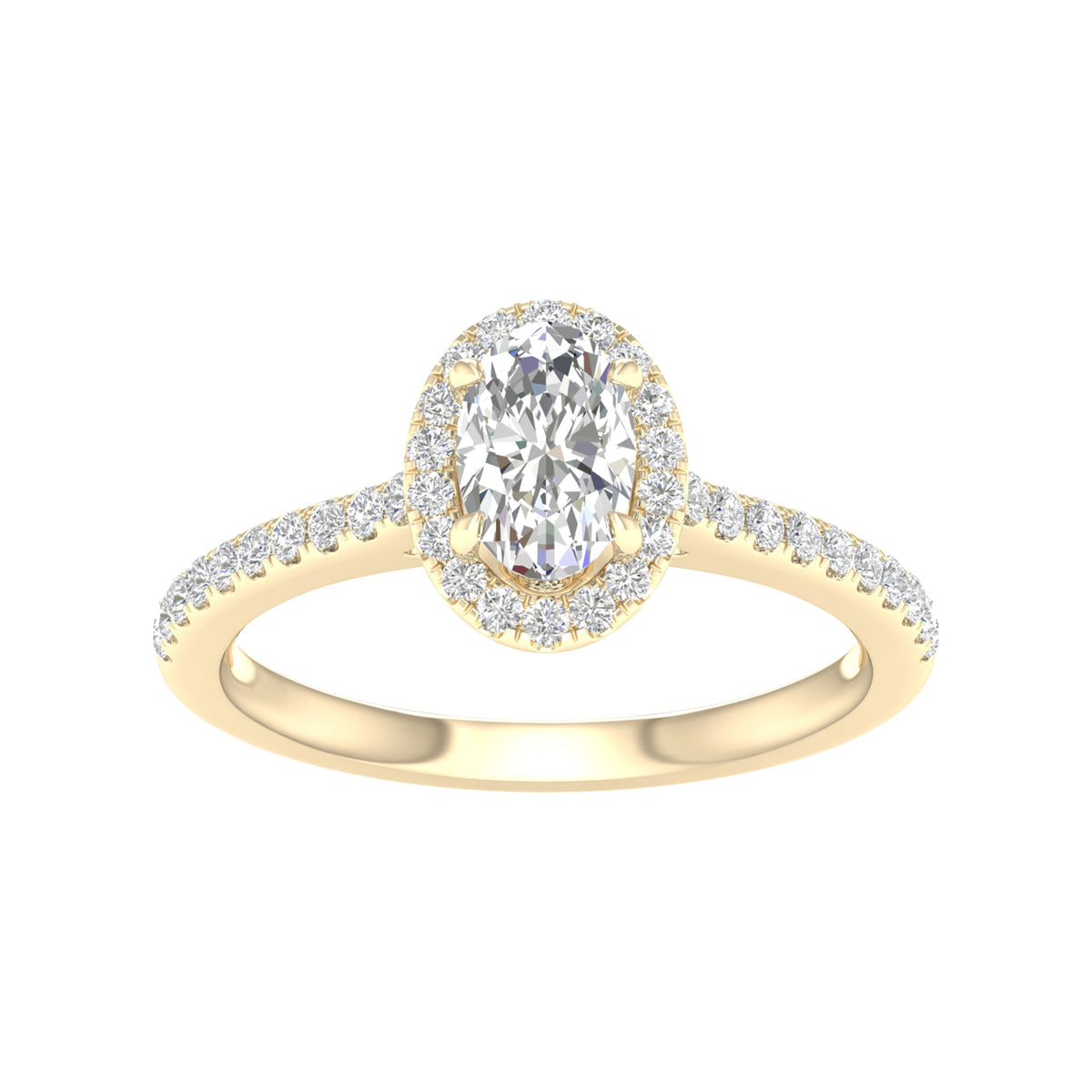 14K 1.00CT Certified Lab Grown Diamond Ring ( IGI Certified ) 64396