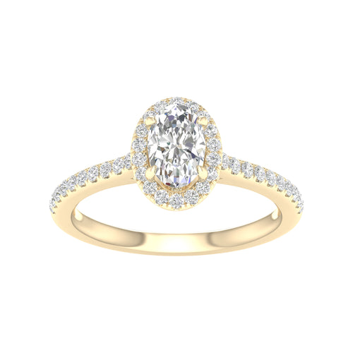 14K 1.00CT Certified Lab Grown Diamond Ring ( IGI Certified ) 64396