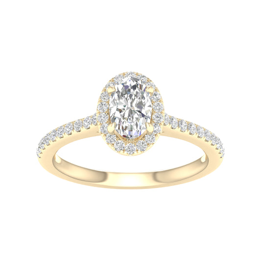 14K 1.00CT Certified Lab Grown Diamond Ring ( IGI Certified ) 64396