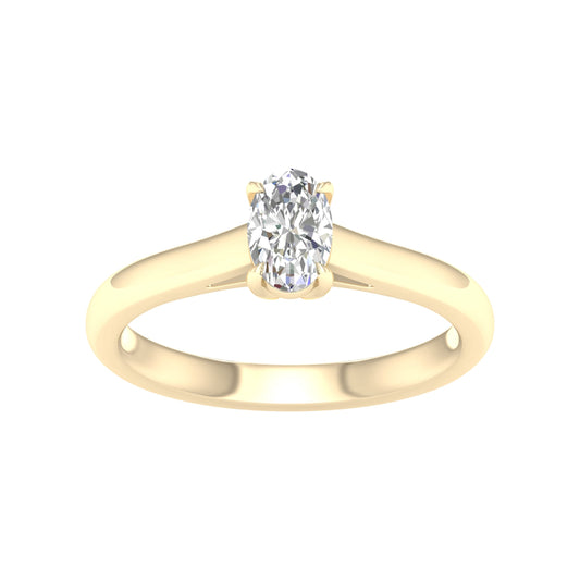 14K 0.50CT Certified Lab Grown Diamond Ring ( IGI Certified ) 64422