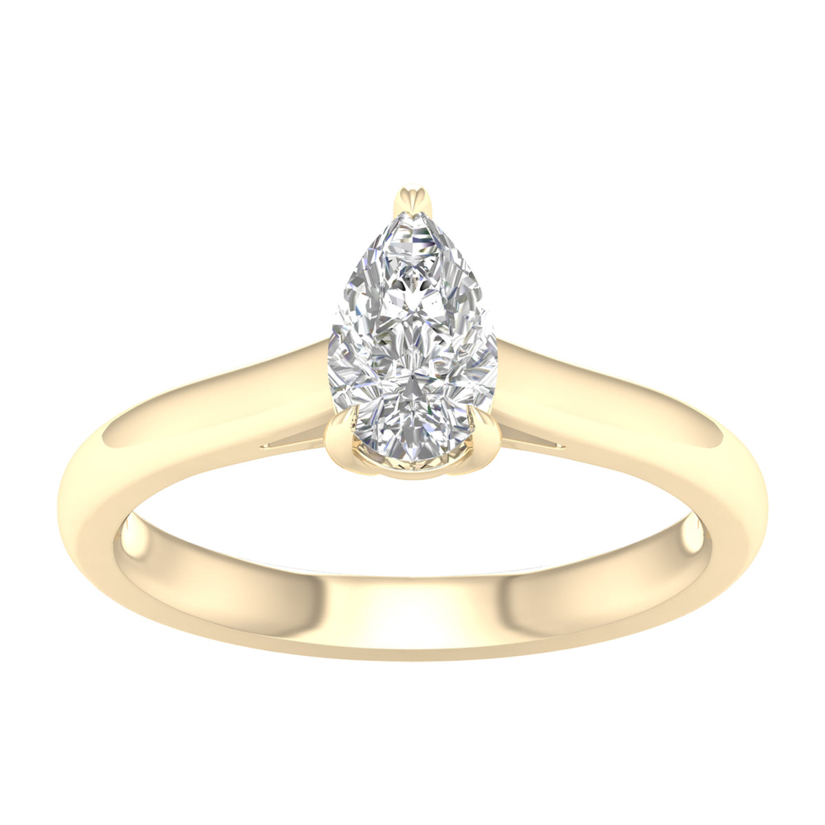 14K 0.75CT  Lab Grown Engagement Ring 64428