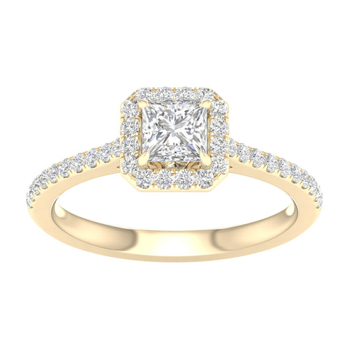 14K 1.00ct Lab Grown Engagement Ring 64506
