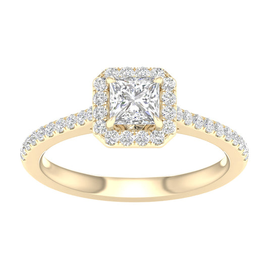 14K 1.00ct Lab Grown Engagement Ring 64506