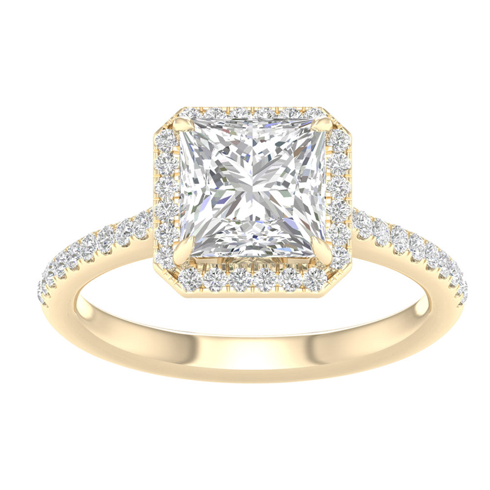 14K 2.25ct Lab Grown Engagement Ring 64507
