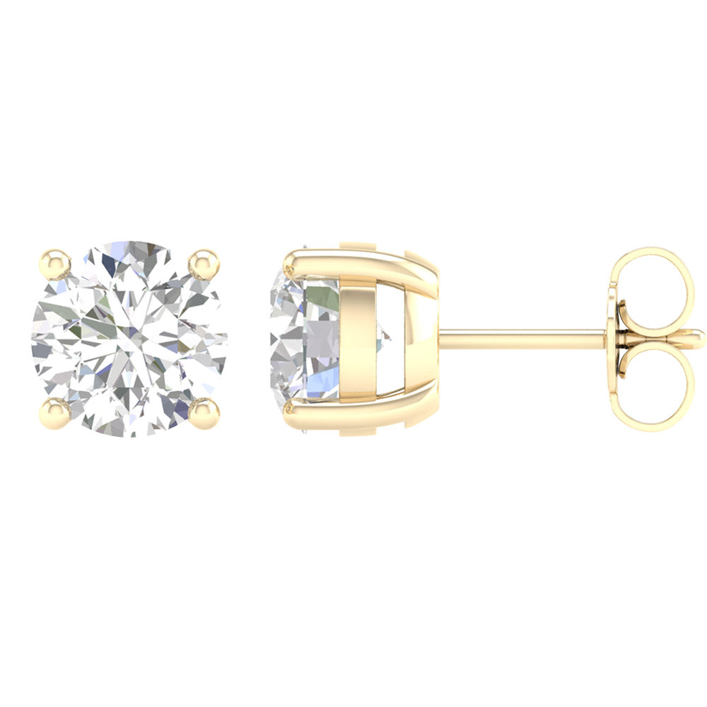 14K 3.00CT Certified Lab Grown Diamond Earrings ( IGI Certified ) 64510