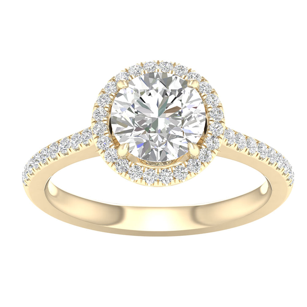 14K 2.25CT Certified Lab Grown Engagement Ring 64527