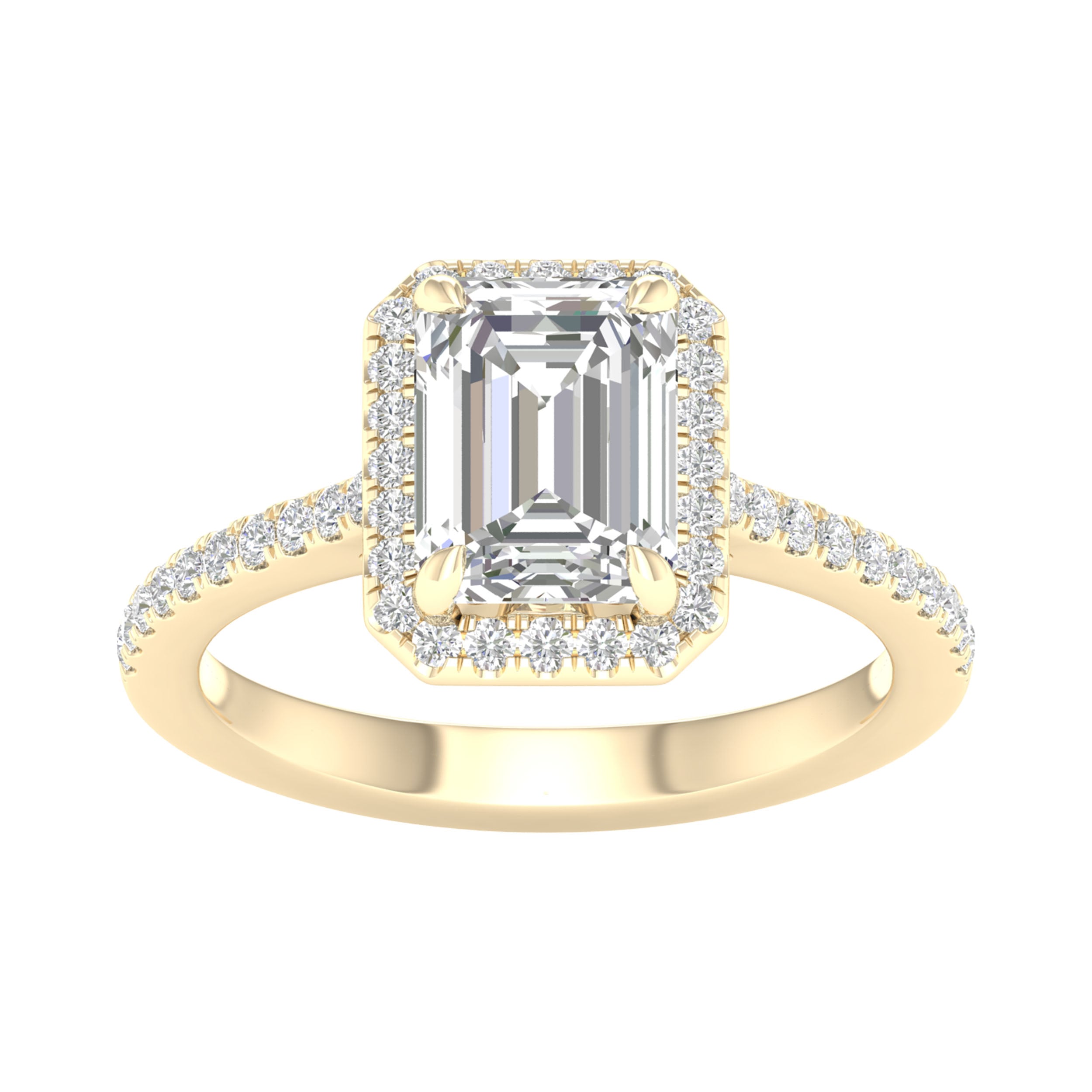 Certified Lab Grown 14K 2.25CT Diamond Engagement Ring 64532