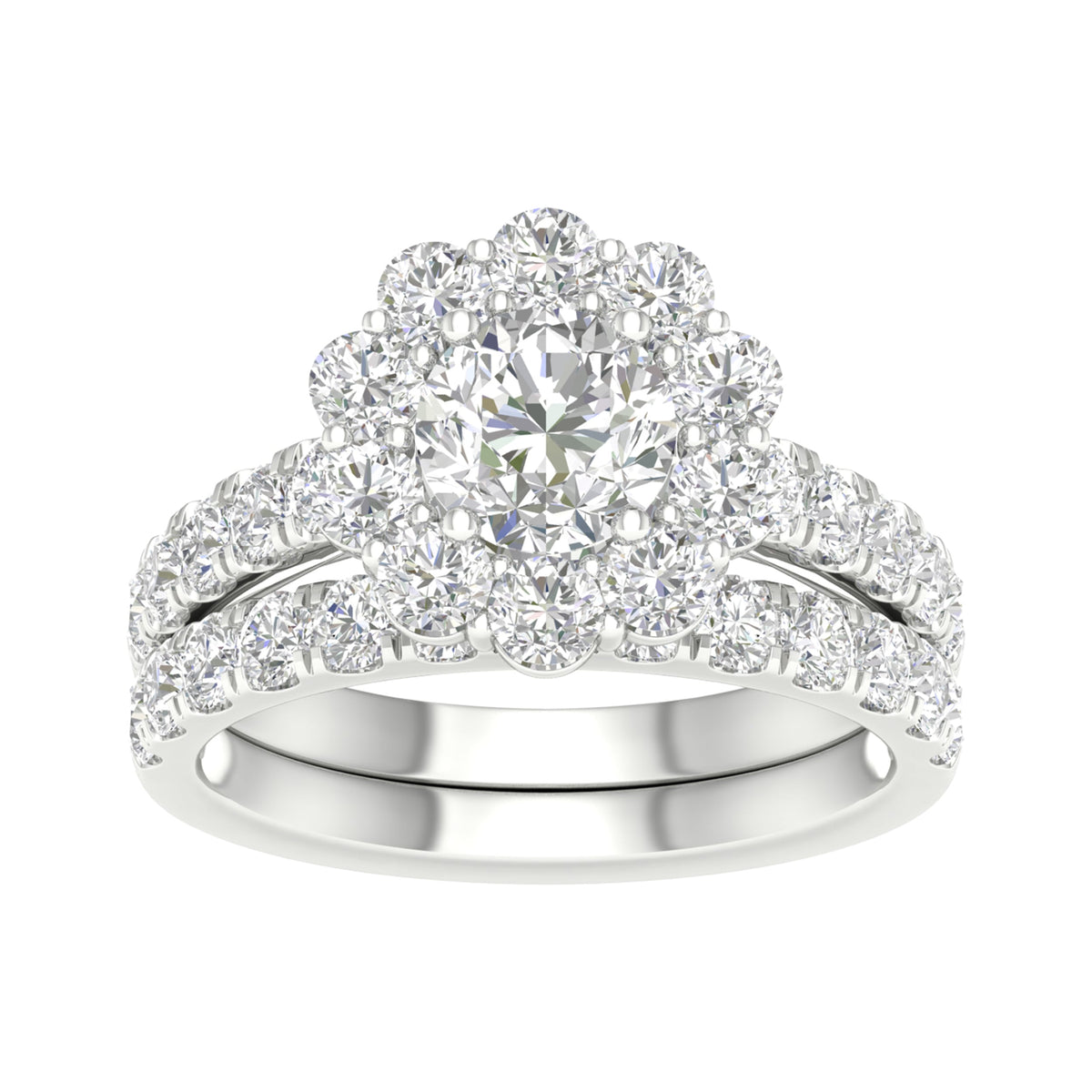 14K 3.00CT Lab Grown Bridal Ring 64932