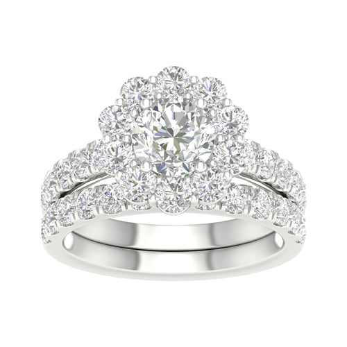 14K 3.00CT Lab Grown Bridal Ring 64932