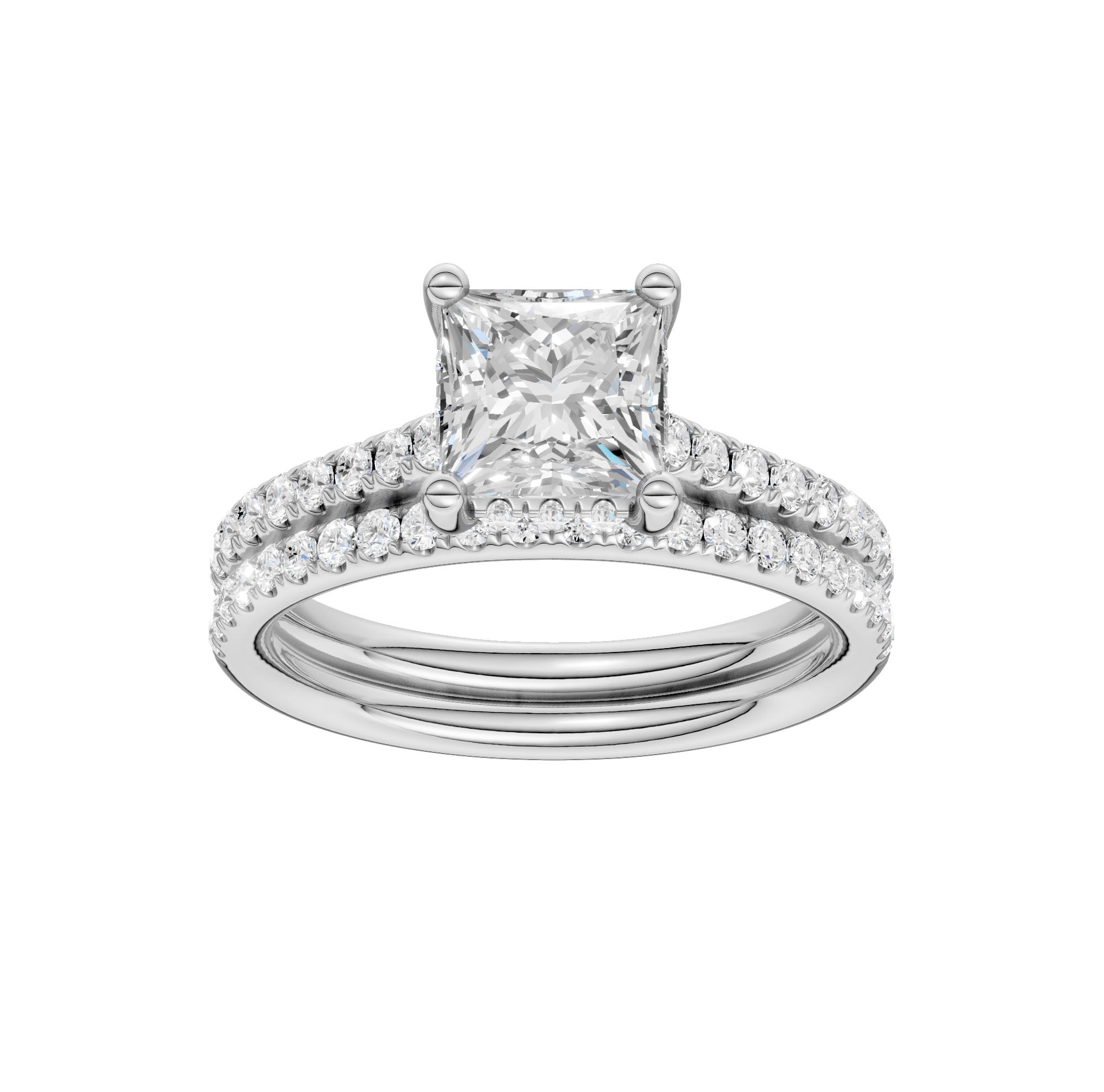 14K 2.50CT  Lab Diamond Bridal Ring 65346