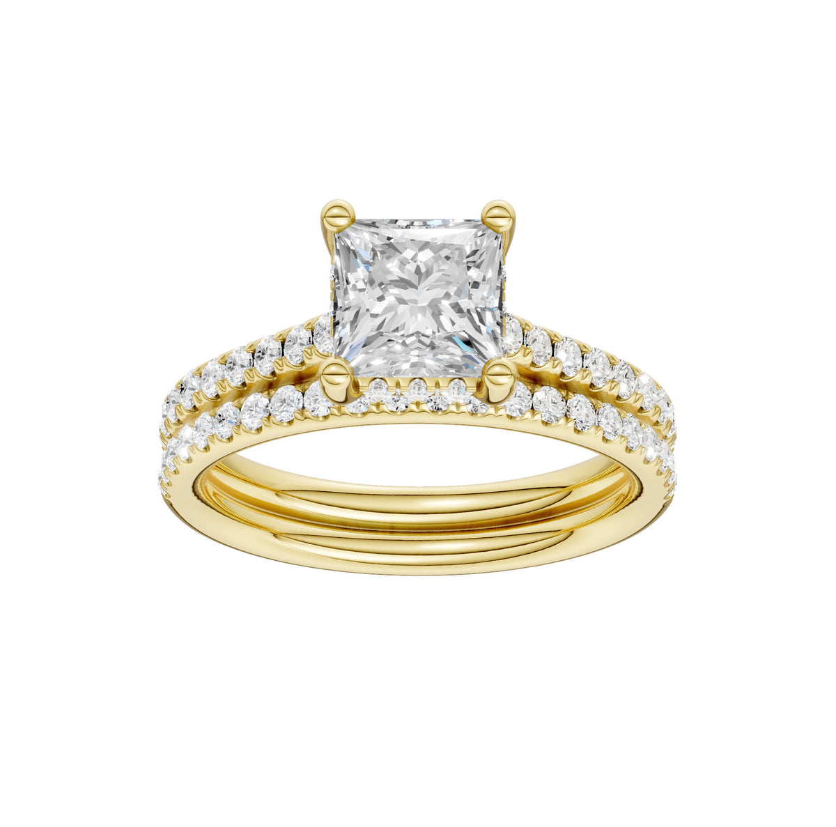 14K 2.50CT  Lab Diamond Bridal Ring 65347