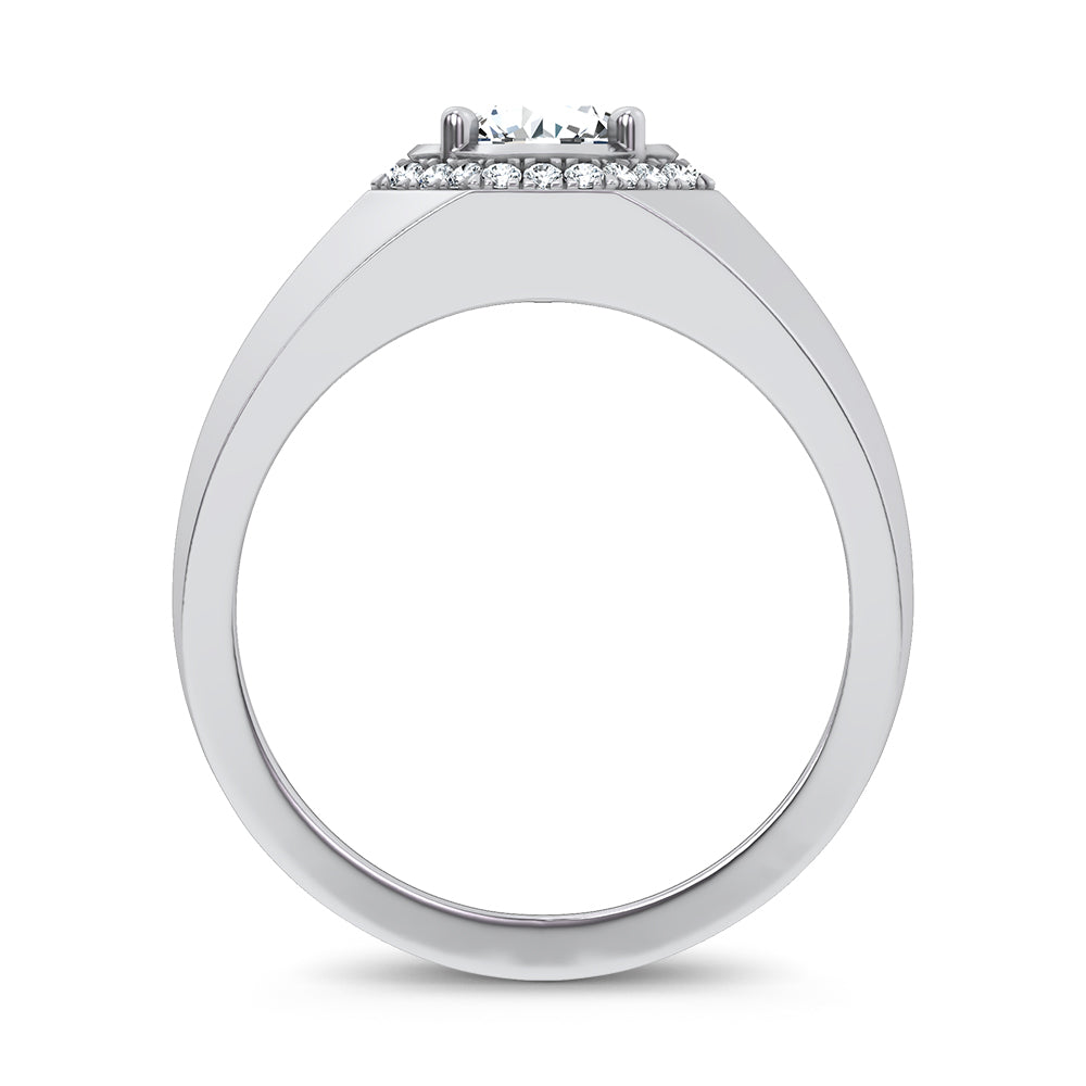 14K 1.12CT Certified Lab Grown Mens Ring 65450