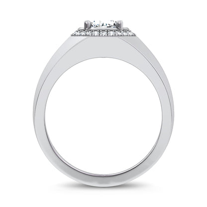 14K 1.12CT Certified Lab Grown Mens Ring 65450