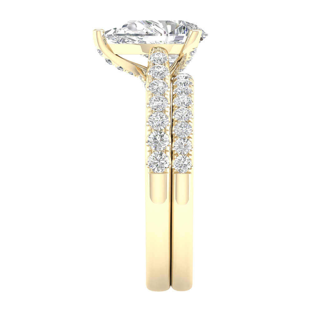 14K 2.33CT Lab Grown Bridal Set 65695