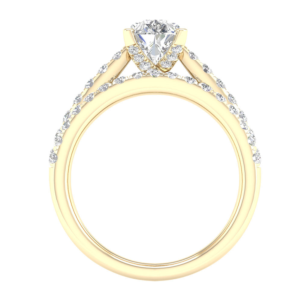 14K 2.33CT Lab Grown Bridal Set 65695