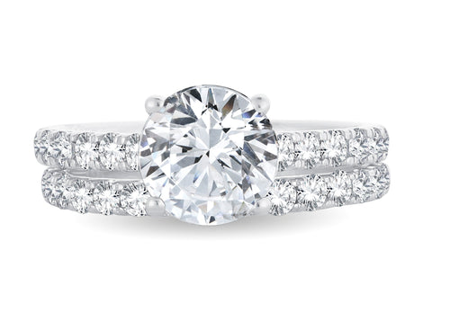 14K 2.00CT Certified Lab Grown Bridal Ring 65745