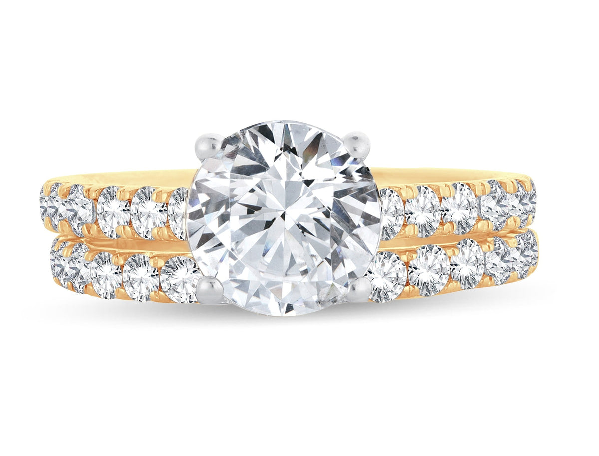 14K 2.00CT Certified Lab Grown Diamond Bridal Ring 65746