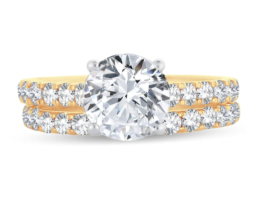 14K 2.00CT Certified Lab Grown Diamond Bridal Ring 65746
