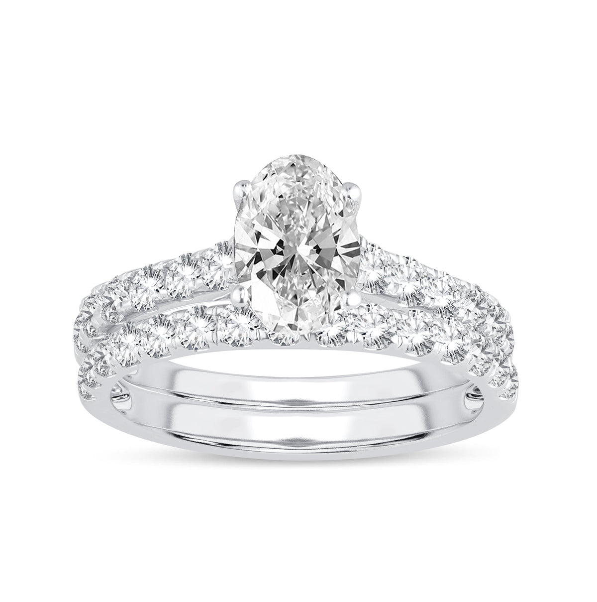 14K 2.00CT Certified Lab Grown Bridal Ring 65747