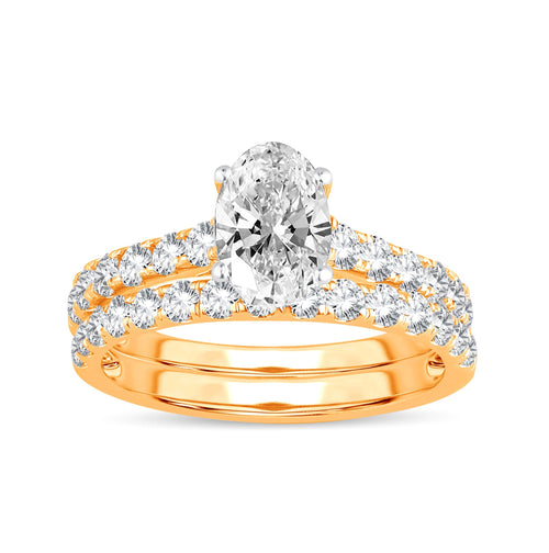 14K 2.00CT Certified Lab Grown Bridal Set 65748