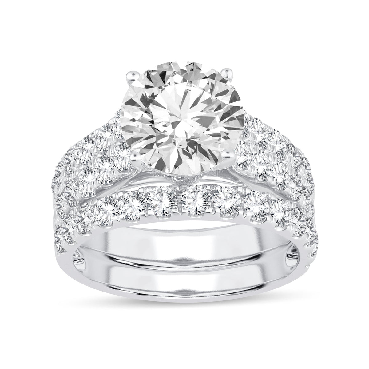 14K 5.00CT Lab Grown Bridal Set 65767