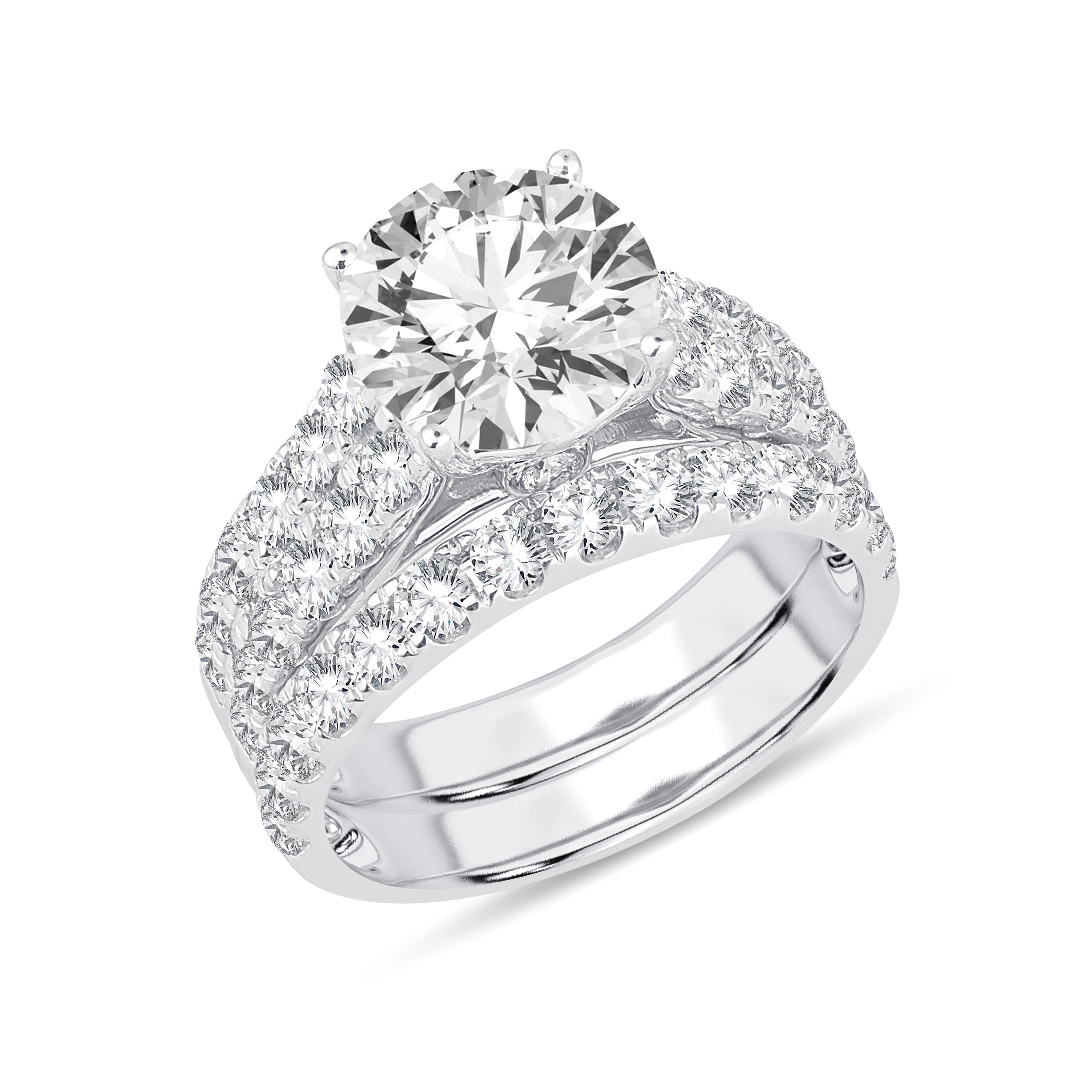 14K 5.00CT Lab Grown Bridal Set 65767